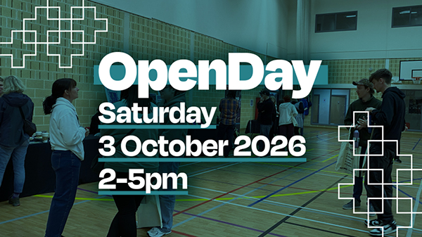 Open Day - Saturday 3 October 2026 - 2-5pm Open Day - Saturday 3 October 2026 - 2-5pm