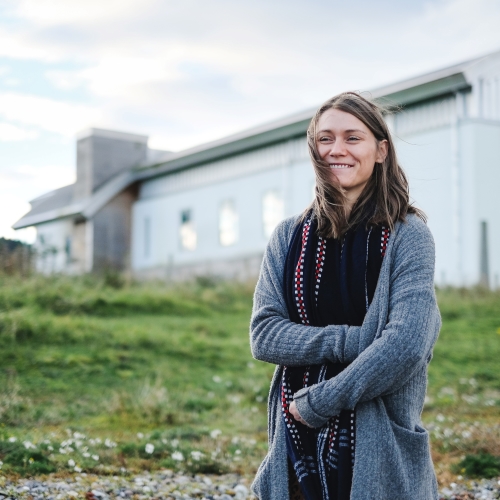 A person standing outside A person standing outside