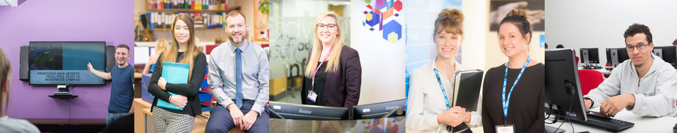 A person giving a presentation | Two professionals looking at camera | Professional standing behind a desk | Two professionals looking at camera | A person using a computer A person giving a presentation | Two professionals looking at camera | Professional standing behind a desk | Two professionals looking at camera | A person using a computer