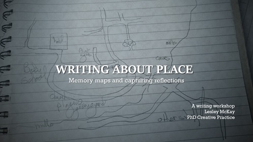 Writing about place | Memory maps and capturing reflections | A writing workshop by Lesley McKay PhD Creative Practice