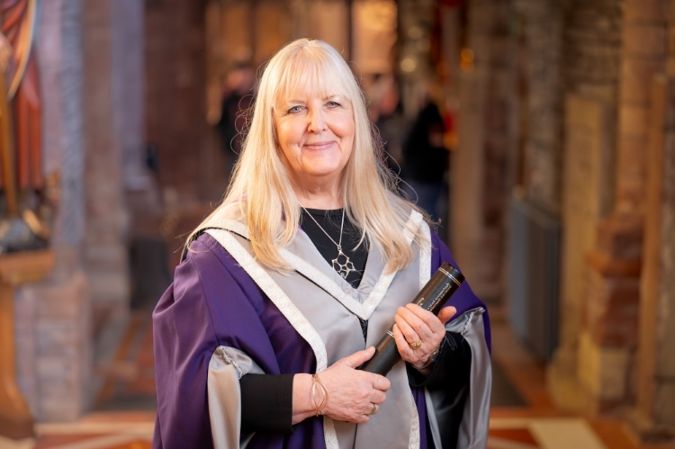 Sheila Fleet OBE awarded Honorary Doctorate at UHI Orkney graduation ceremony