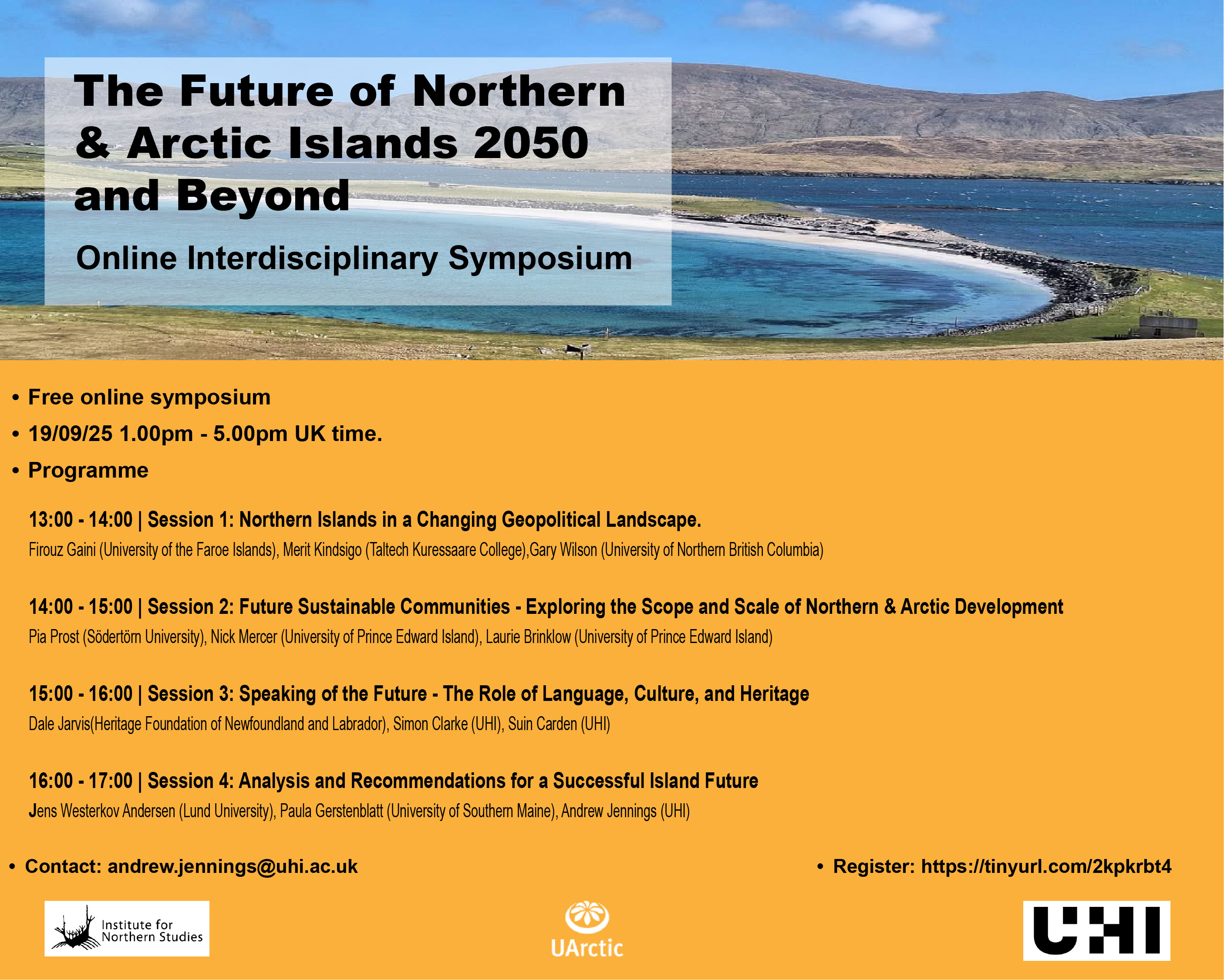 Interdisciplinary Symposium: The Future of Northern & Arctic Islands: 20250 and Beyond