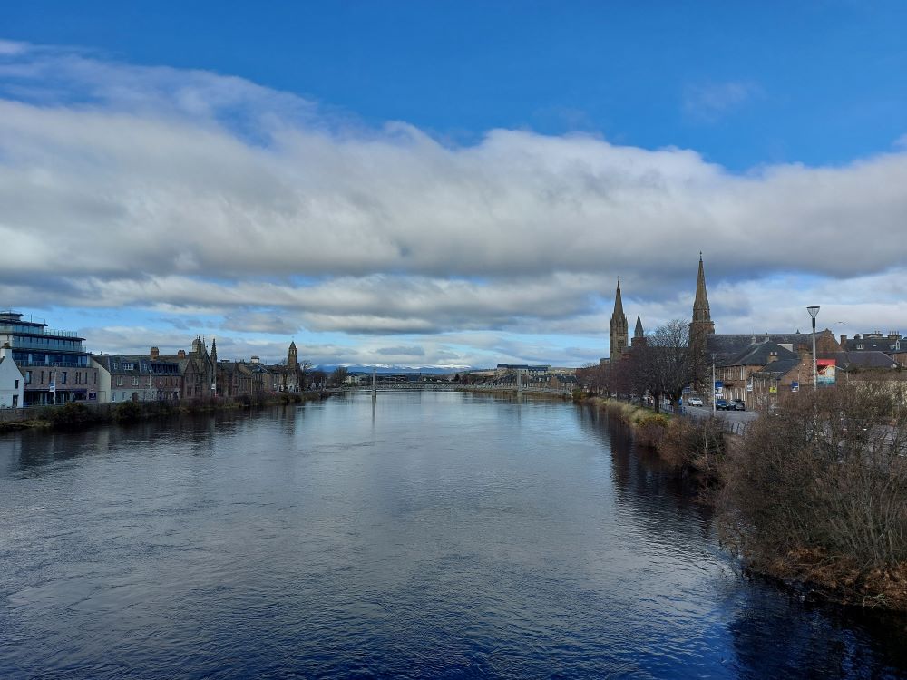 Photograph from the bridge in Inverness Photograph from the bridge in Inverness