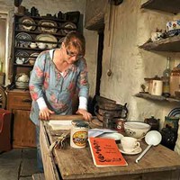 Sarah baking at Corrigall Sarah baking at Corrigall