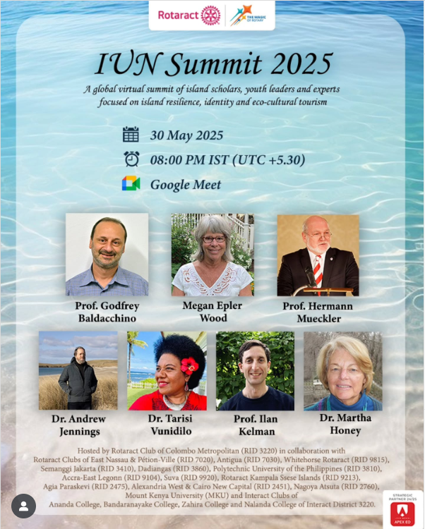 Dr Andrew Jennings Invited Panellist in the First Islands United Nations Summit