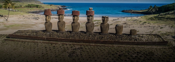 Ahu Nau Nau, Rapa Nui (Easter Island) Photo: CyArk 2019 Ahu Nau Nau, Rapa Nui (Easter Island) Photo: CyArk 2019