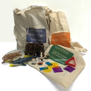 A bag and some toys A bag and some toys