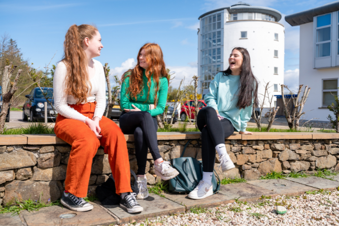 Students talking Students talking