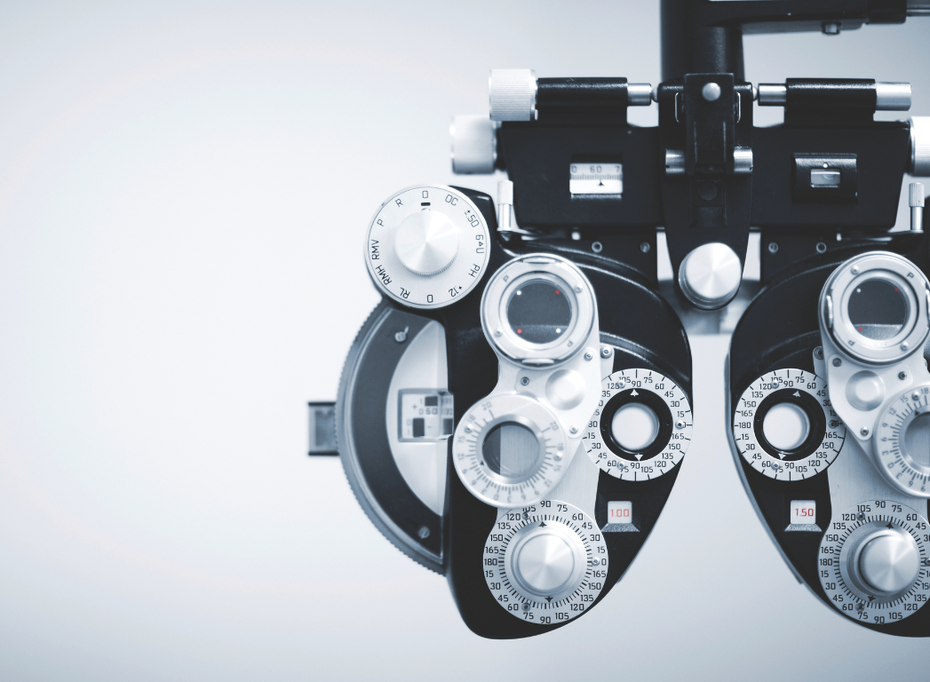 Close-up of Optometry equipment